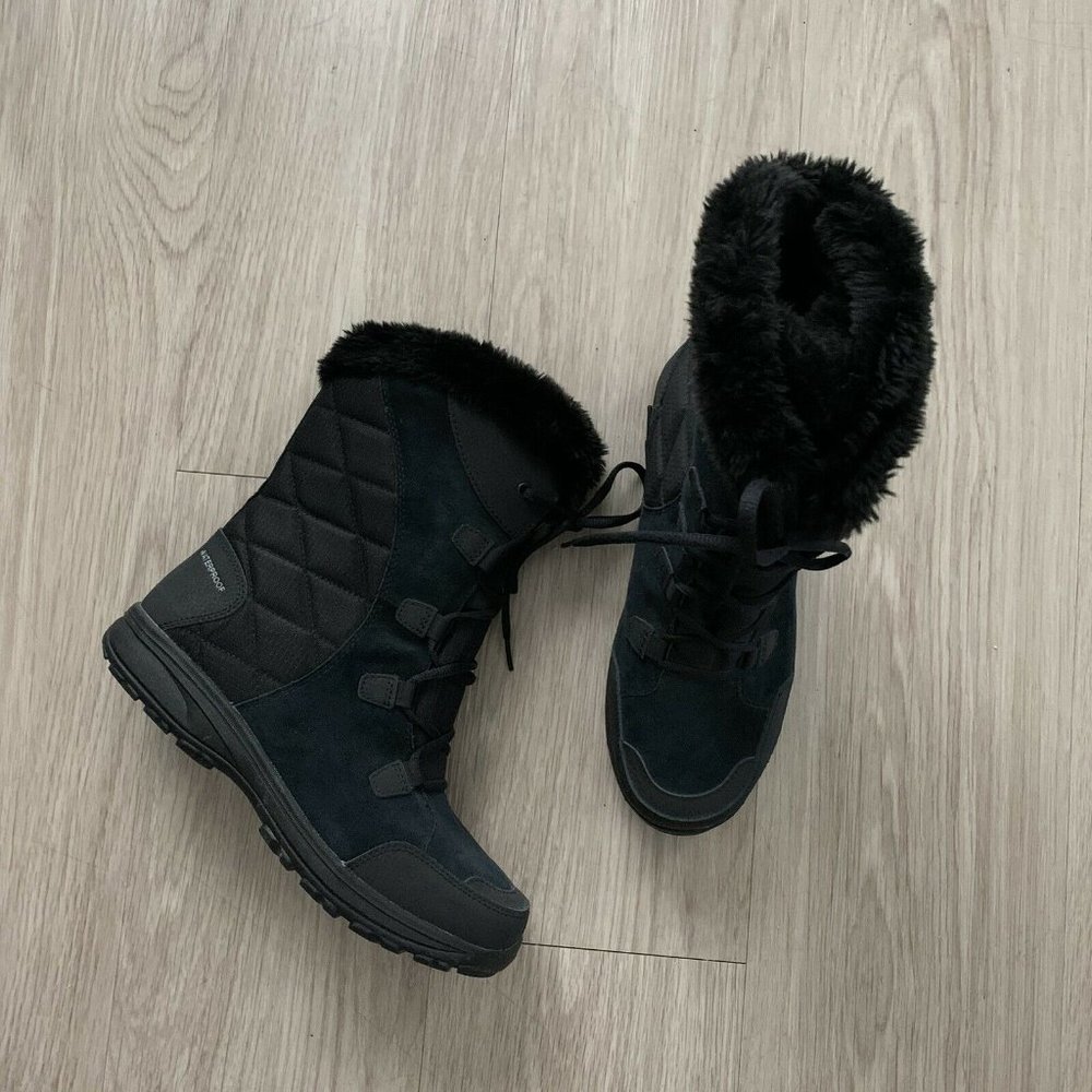 Columbia Womens Ice Maiden II Boots Black Sz 9.5